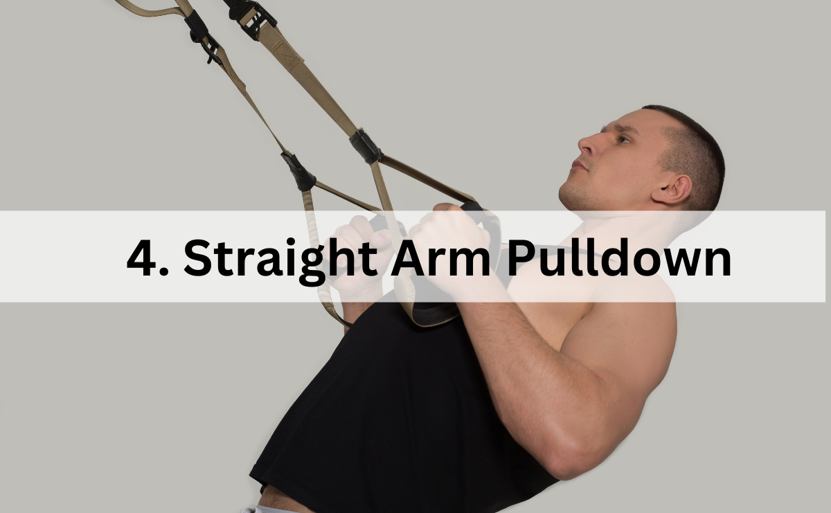 ท่าเล่นหลัง Straight Arm Pulldown