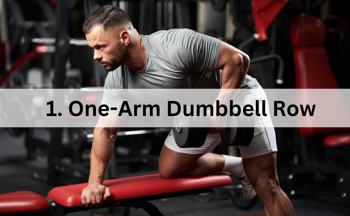 ท่าเล่นหลังด้วยดัมเบล One-Arm Dumbbell Row